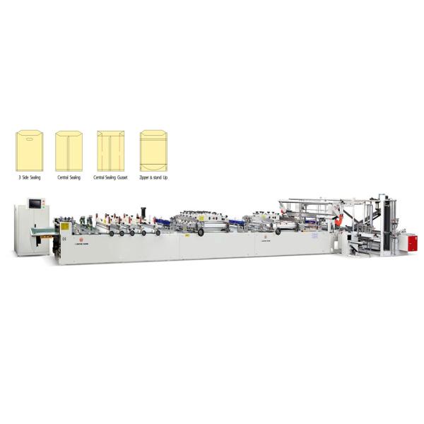 Shopping Bag Making Machines Double Inverter Driving For Central / Bottom Sealing Bag