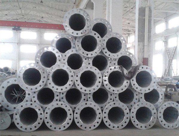 Sub Electric overhead Transmission Electrical Power Pole in Dodecagonal Double Circuits 110KV