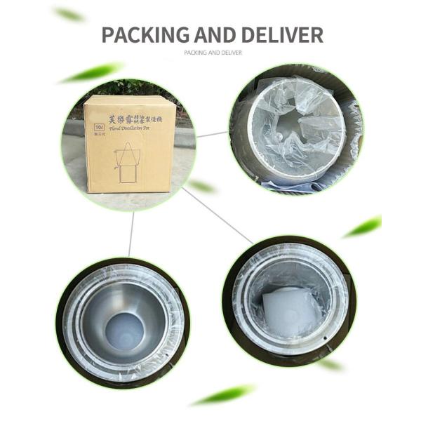 10L Water Oil Distiller for Plants Essential Oil Extraction of Ginger and Herbs