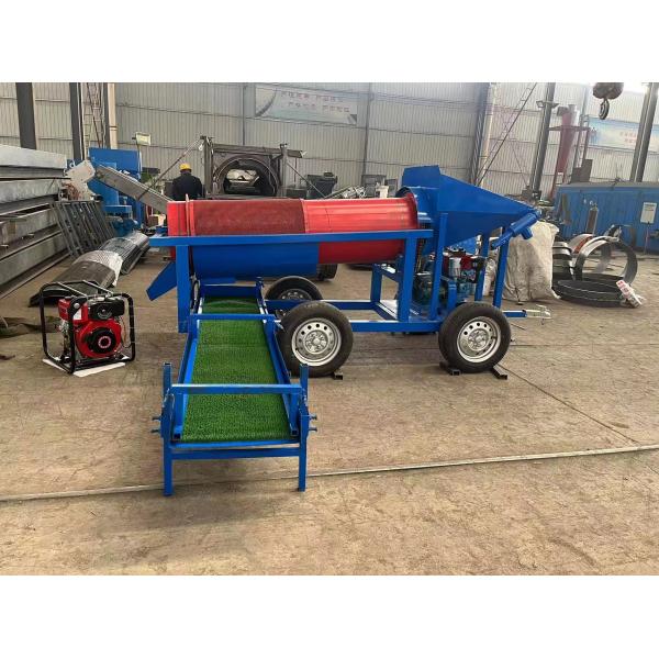 Professional Gray Mobile Gold Mining Screen for Large Capacity Ore Separation