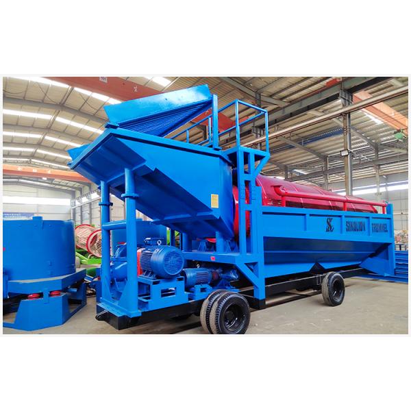 Dependable Mobile Gold Trommel Screen for River Mining Feeding Size Less than 300mm