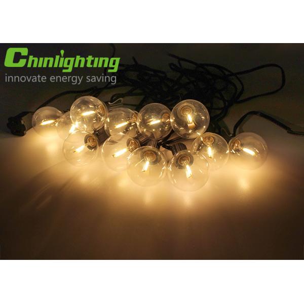 IP44 G40 Patio Globe Outdoor Bulb String Lights