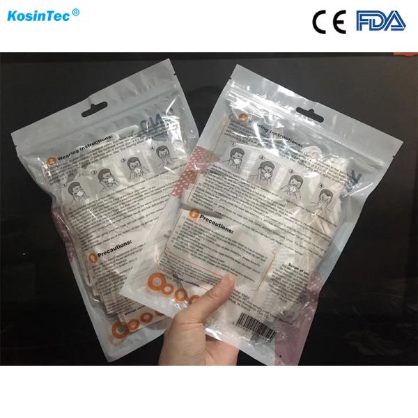 Non Toxic Disposable Earloop Face Mask , Lightweight KN95 Face Mask