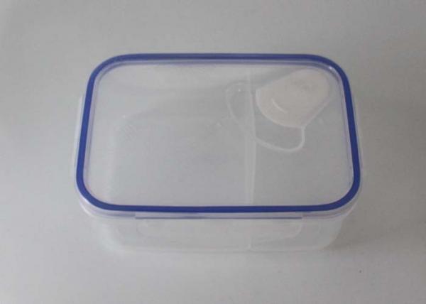 Dishwasher Safe Air Tight clear Plastic Lunch Boxes / Lunch Containers With Dividers