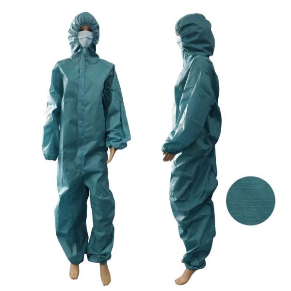 50gsm SMS PP Nonwoven Disposable Coverall Isolation Gown