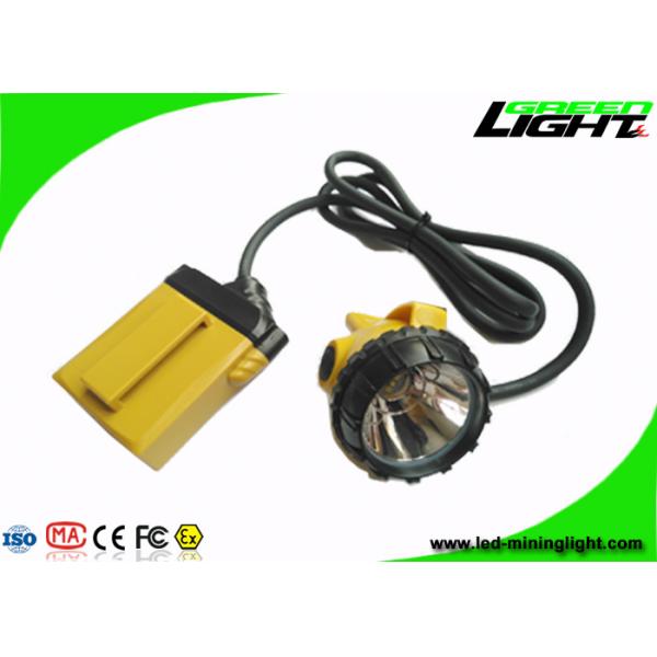 Hard Hat LED Mining Light ABS Material 25000Lux Brightness 13-15hrs Working Time