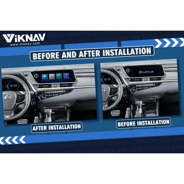 Viknav Fit For Original Car 12.3 Inch Screen Linux System For Lexus ES 2018 2019 2020 Wireless Apple CarPlay Android Aut