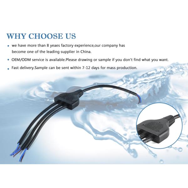 Waterproof Led Wire Splitter Y Type Extension Cable 2 Pin Wire Connectors