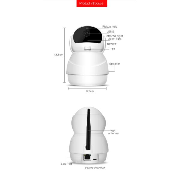Two Way Audio 1080P PTZ Camera Video Playback For Home Security