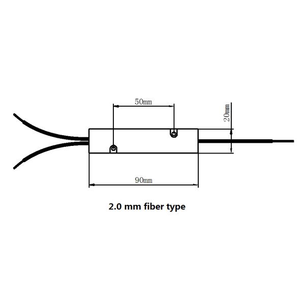 FWDM 1x2 Passive Optical Splitter For CATV Multiplexer Triplexer Device