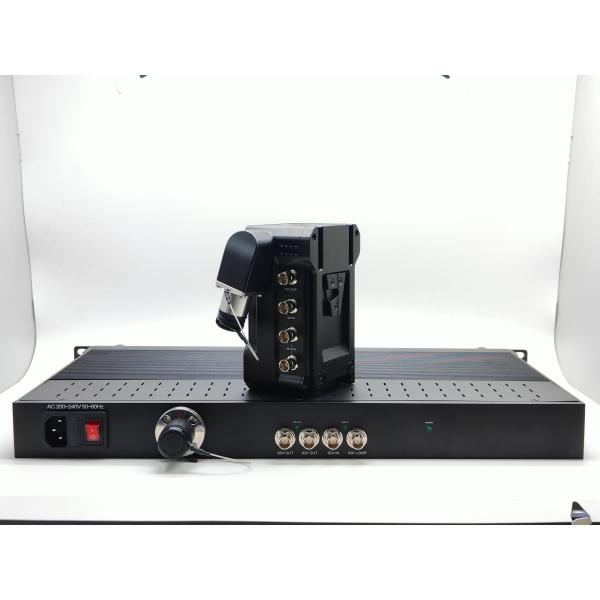 V-mount 12G SDI Fiber Optic Box with PGM