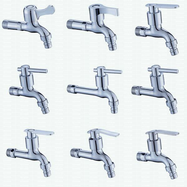 Lockable Plated Male Threaded Brass Bibcock Valve