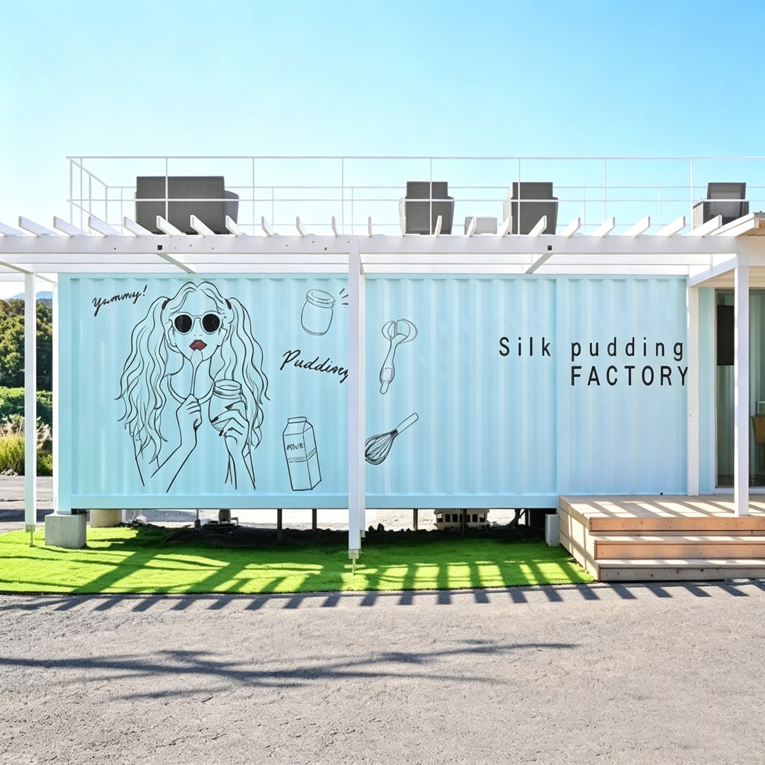 Modern Contemporary Modular Container Cafe Coffee Shop Design Portable Prefab with Trendy Home Style for Urban Pop Spaces