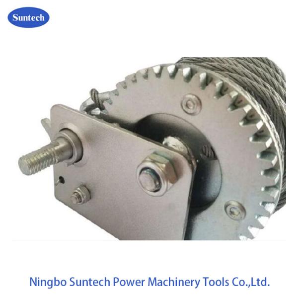 Light Weight Small Manual Hand Winch With Soft Rubber Handle 800lbs