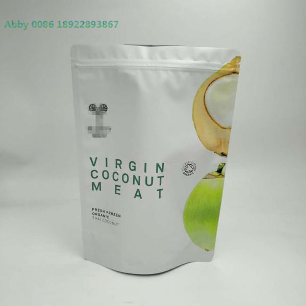 Transparent Window Plastic Pouches Packaging For Coconut Sugar Sachet