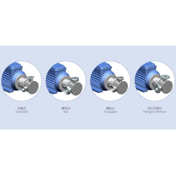 Flexibility Impeller 316L High Purity Pumps Clockwise Counterclockwise Rotation