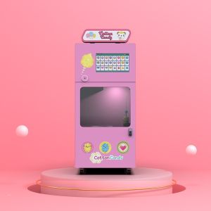 Quality Intelligent Automatic Cotton Candy Vending Machine 110V 220V Smart Candy Floss Machine for sale