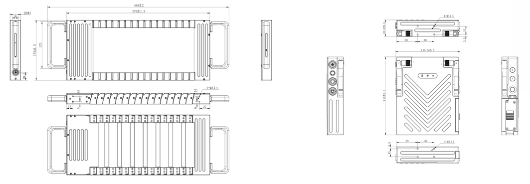 0410-BA Portable Wireless Bendable Flat Panel Detector with 102.4 × 256mm Active Area and 180s Max Window Time