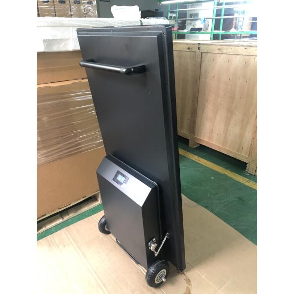 Wireless Battery Portable Kiosk With Foldable Wheels Outdoor