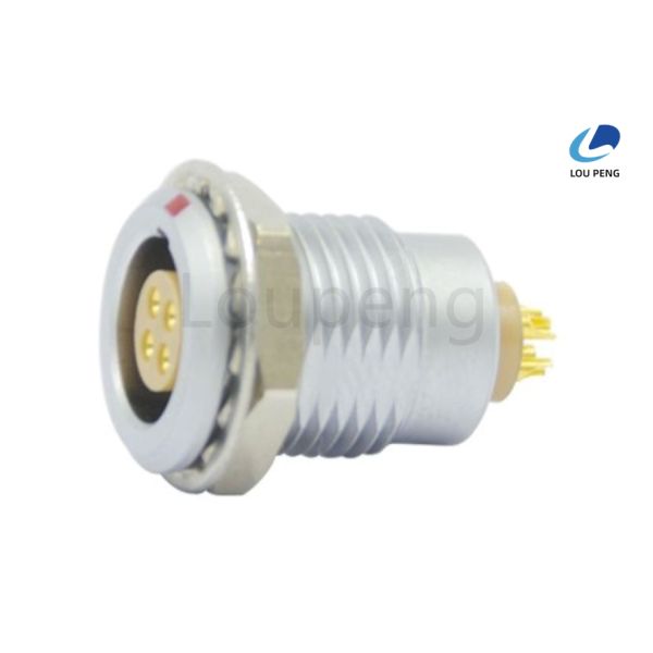 Copper Alloy Shell Material Push Pull Cable Connector with Disinfection Resistance 20 Times PSU Ensuring Signal Transmission