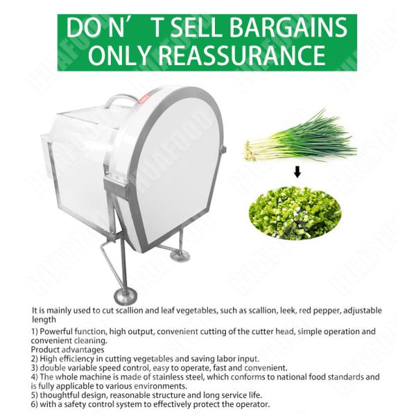 Single Head Multifunction Vegetable Cutting Machine Chopped Green Onion 220V Easy To Operate