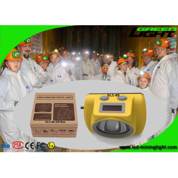 Waterproof Underground Hard Hat Lights 13000lux Brightness With Usb Charging Cable