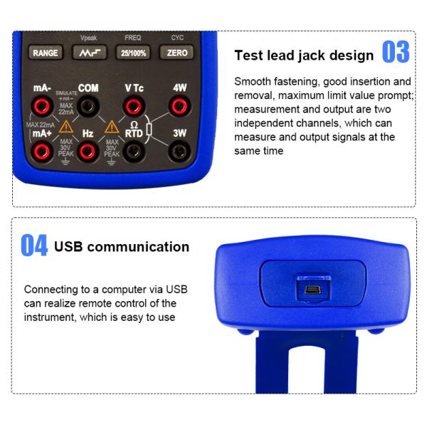 VICTOR 11+ Process Signal Source handheld calibrator process calibrator multimeter digital calibrator