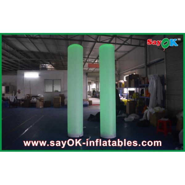 3m High Led Light Inflatable Yard Decorations Wedding Use Green