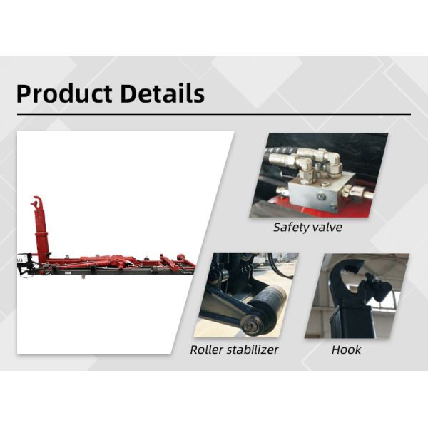 Hydraulic System Hook Lift Arm for Efficient Loading Roll-Off Hoists Waste Treatment Machinery for Hook Lift Trailer