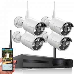 Quality 4CH CMOS WiFi CCTV Camera System , 1080P Wireless Outdoor Security System for sale
