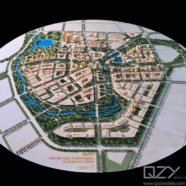 Shenyang Landscape Miniature Architectural Models Aecom 1/2000 Sino German Industrial Park
