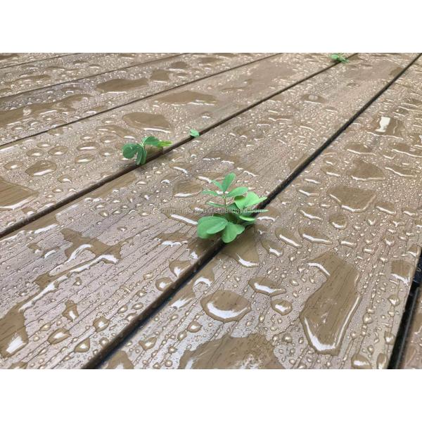 Co-extrusion Technology 16ft Exterior Grooved Shape PVC Decking for Decking Solutions
