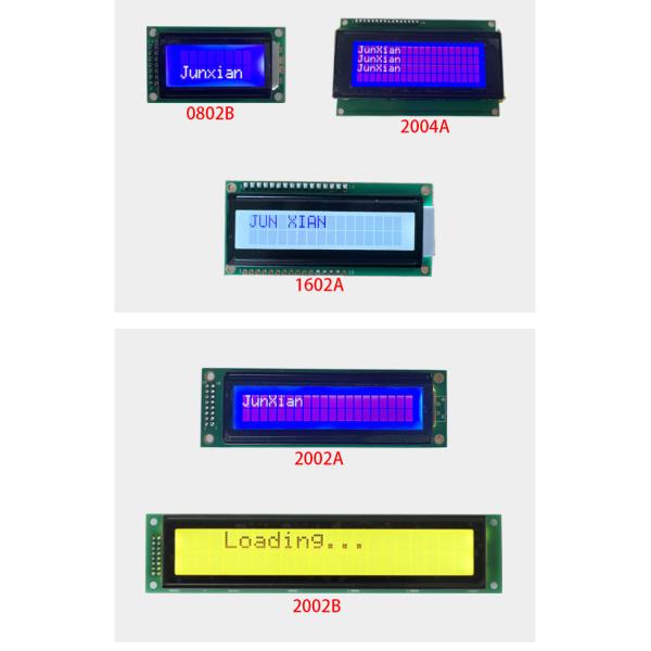100cd/m2 Character LCD Modules Custom For UART/RS232/USB LCD Interfaces