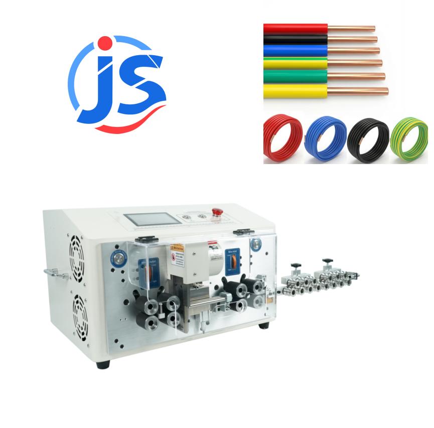 8-Roller Dual-Line Round Sheathed Cable Stripping Machine for Outer Jacket and Inner Core Integrated Strip