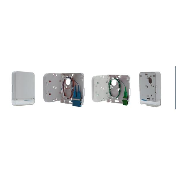Customized Fiber Optic Termination Box 1 Core 2 Core ABS PC Materials