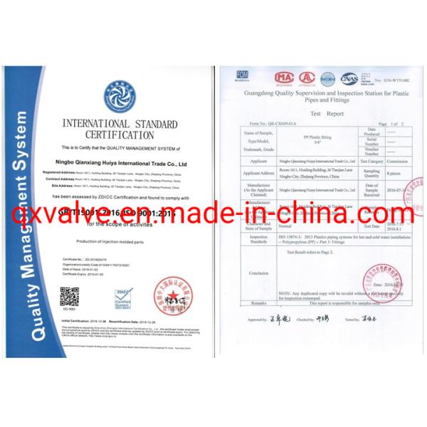 Popular Pn10 Standard Plastic Single Union Valve