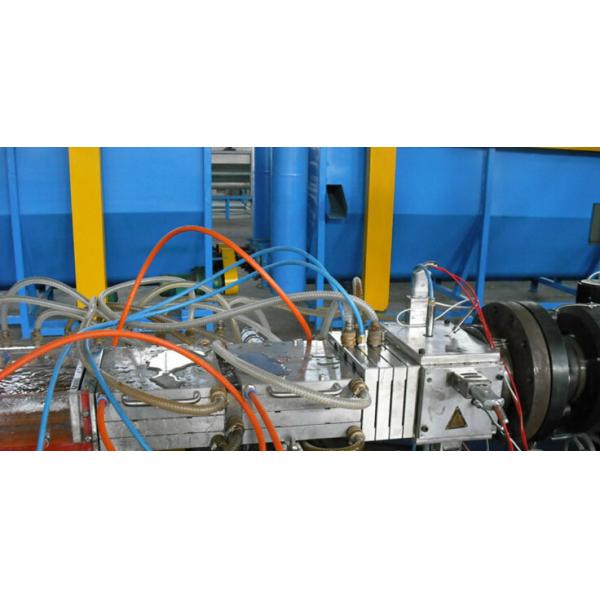 Fully automatic Plastic Profile Extrusion Line WPC / PVC Board Profile Extrusion Machine