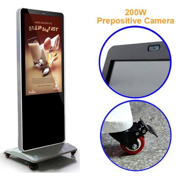 Standalone USB Electronic Signage Display , Floor Standing Lcd Advertising Display