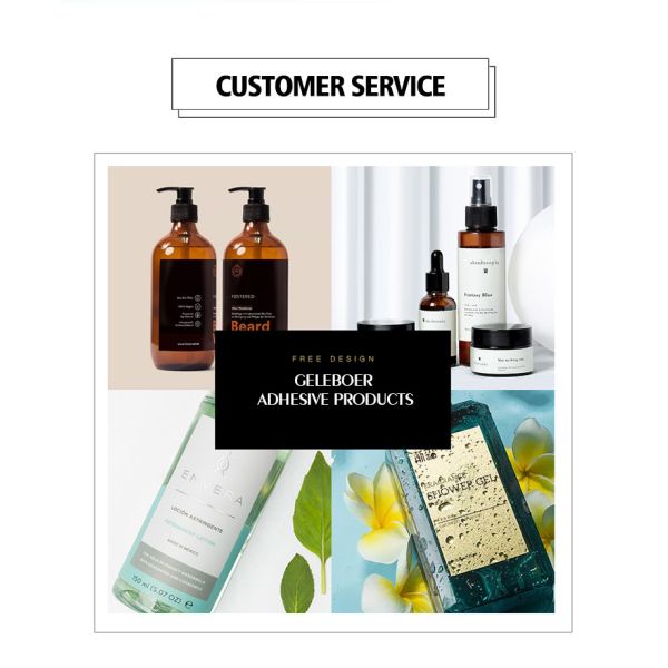 Perfume Bottle Jar Label Sticker Transparent Glass White Bronzing