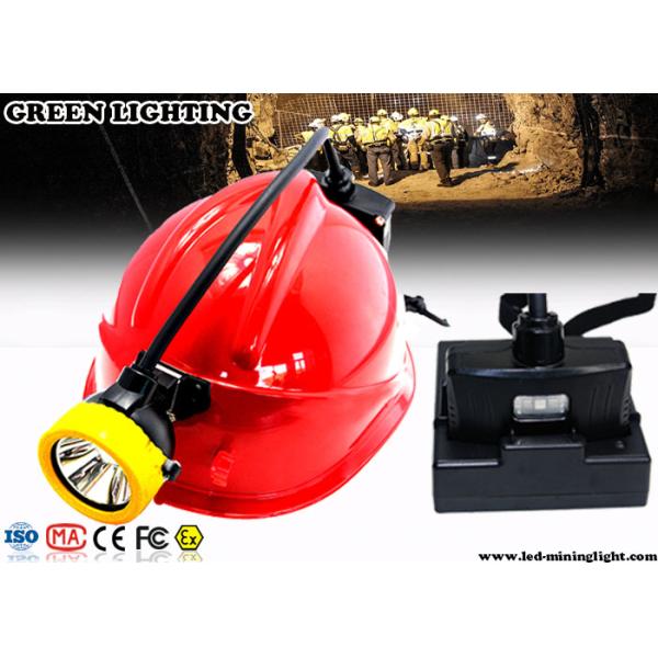 10000 Lux Rechargeable LED Headlamp With RGB Warning Light Explosion Proof