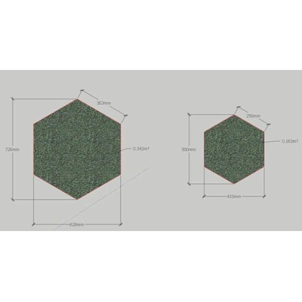 Unique Office Floor Tiles Hexagonal Pattern Low Noise Customized Color