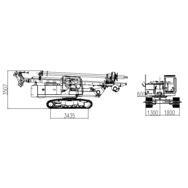 KR110D Hydraulic Rotary Piling Rig Machine For Electric Power Construction Max. drilling diameter 1200 mm