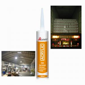 Mildew Resistance Paintable Sealant Water Based With Excellent Adhesion / 280ml Acrylic Silicone Sealant
