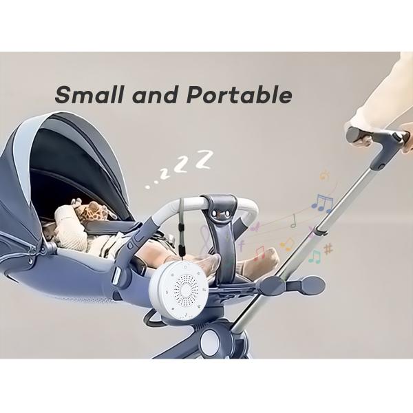 Portable White Noise Machine with 30 Sounds and Night Light