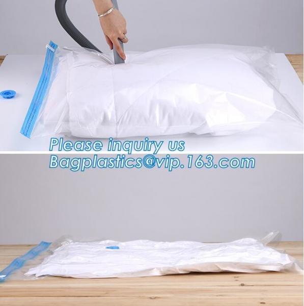 vacuum seal storage bags for down jacket coats, hand rolling vacuum bag for travel, Compress Vacum Packing Bag, bagplast