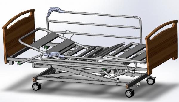 Buy Remote Control Home Care Bed For Geriatrics Cold - Rolled Steel Bedboards at wholesale prices
