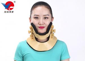 Quality Yellow Cervical Collar Neck Brace , Medical Neck Collar For Cervical Spondylosis for sale