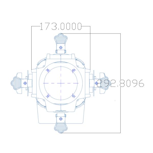 300W RGBAL LED Ellipsoidal Spotlight 50000Hrs Lifespan DMX Control