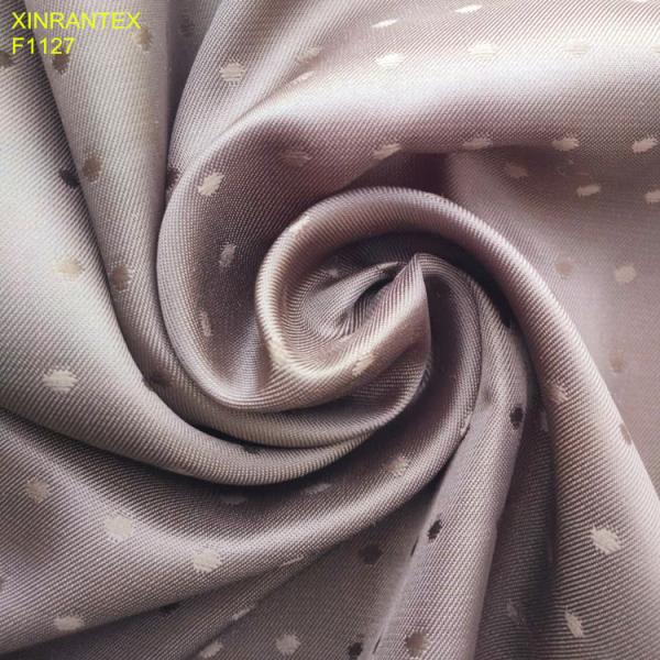 F1127 Suit lining, dot dobby jacquard weaving for jacket lining garment lining