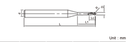 High Accuracy Corner Radius End Mills 2 Flutes High Strength